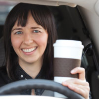 Conducir con café